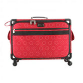 Tutto Sewing Machine Case On Wheels Large 21in Red Dotted Circle